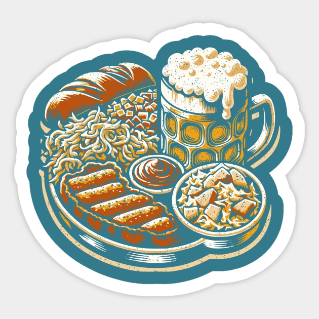 Comfort Food (Bavarian) Sticker by JSnipe